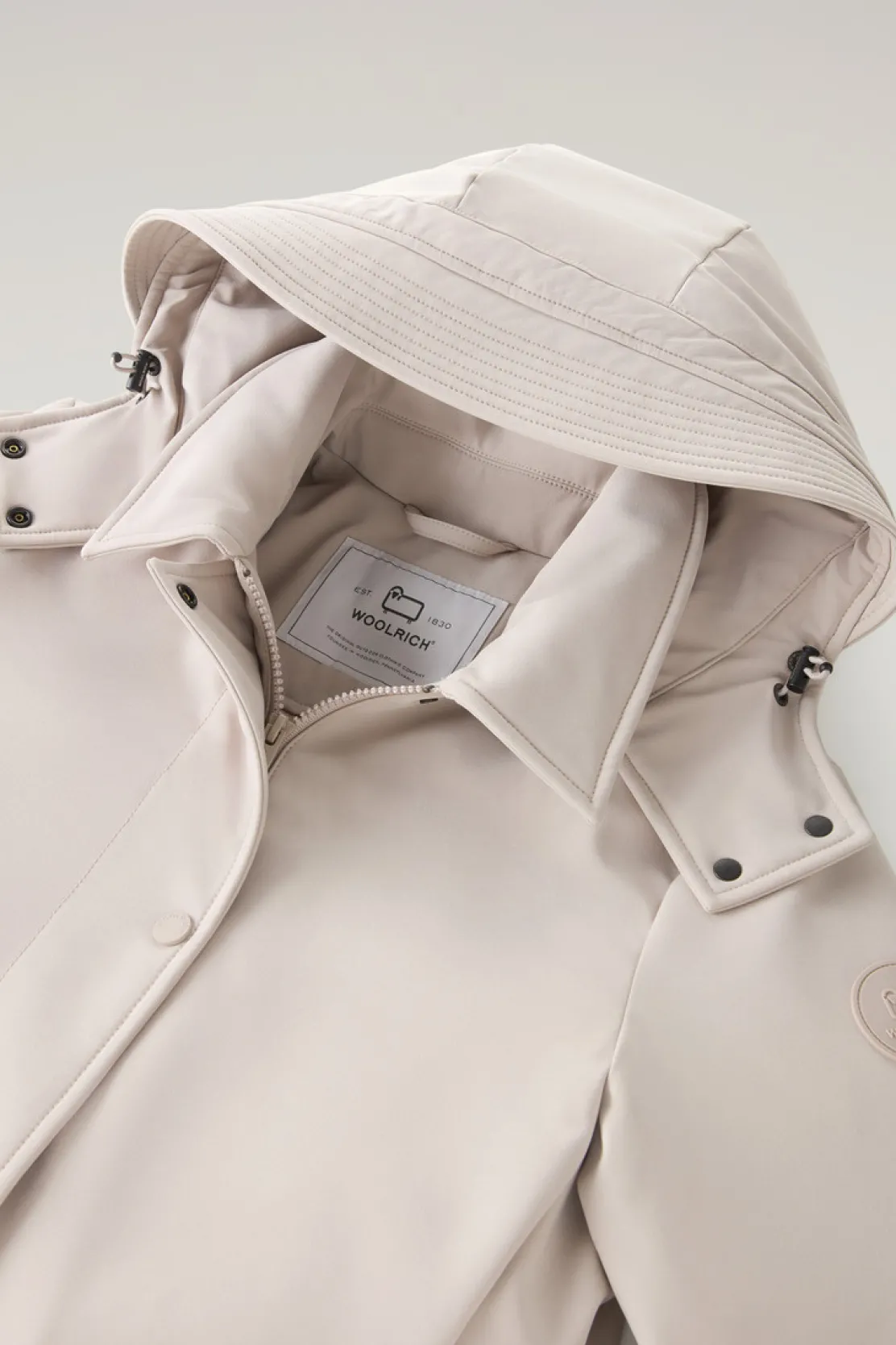 Cappotti|Impermeabili>Woolrich Trench Firth In Tech SoftShell Light Taupe