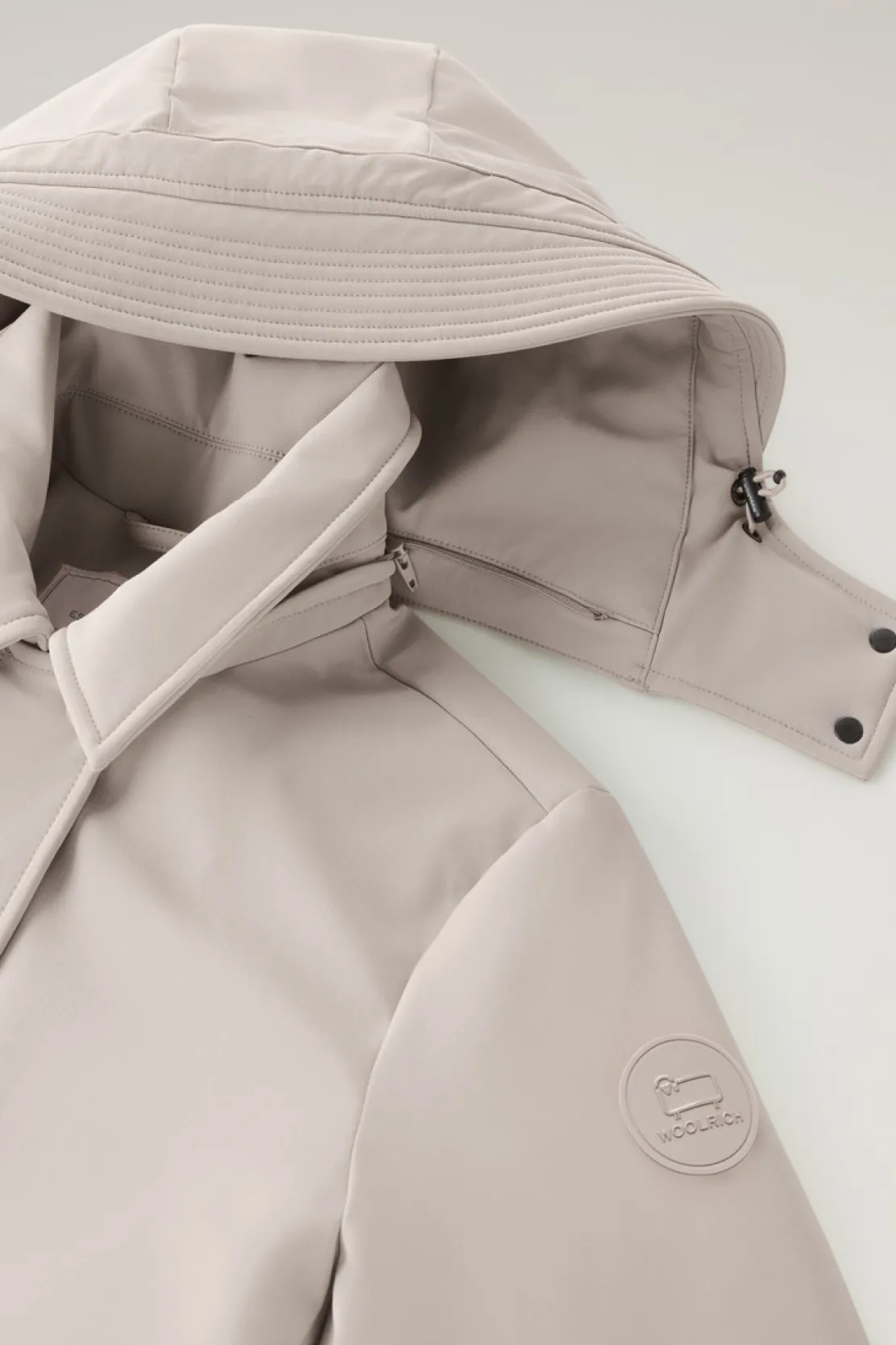 Cappotti|Impermeabili>Woolrich Trench Firth In Tech SoftShell Light Taupe