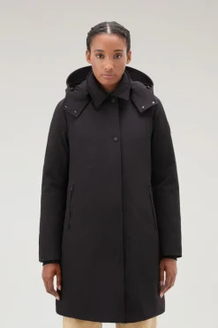 Cappotti|Impermeabili>Woolrich Trench Firth In Tech SoftShell Black