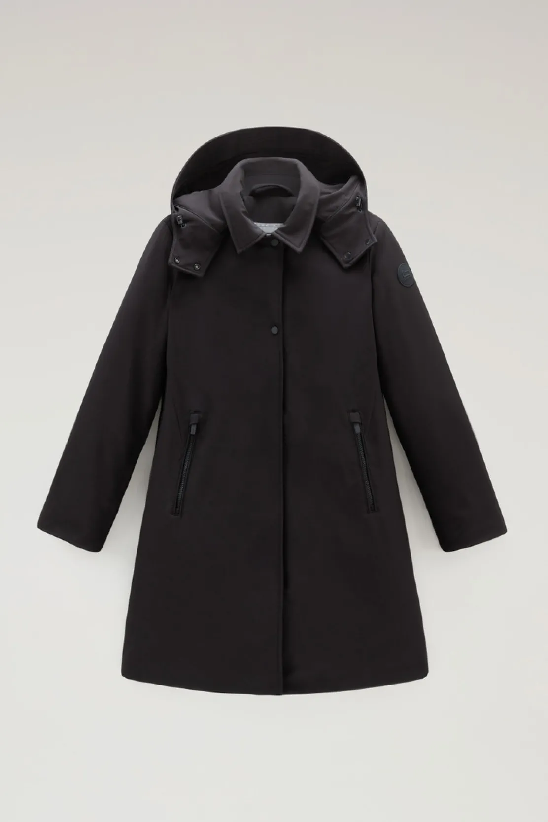 Cappotti|Impermeabili>Woolrich Trench Firth In Tech SoftShell Black