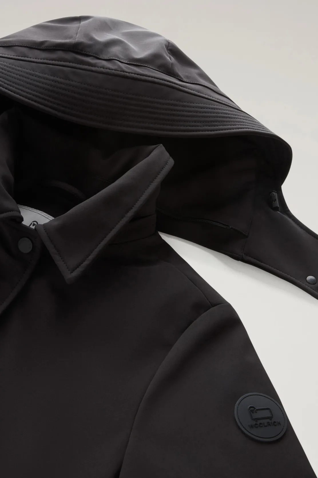 Cappotti|Impermeabili>Woolrich Trench Firth In Tech SoftShell Black