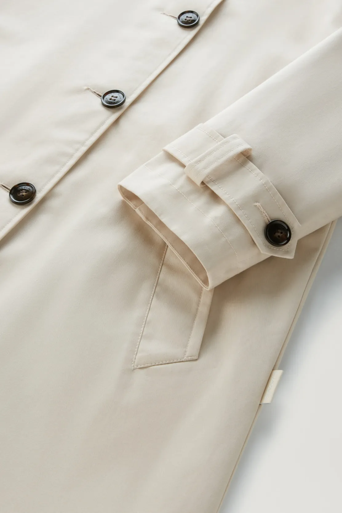Cappotti>Woolrich Trench Havice In Best Cotton Light Oak