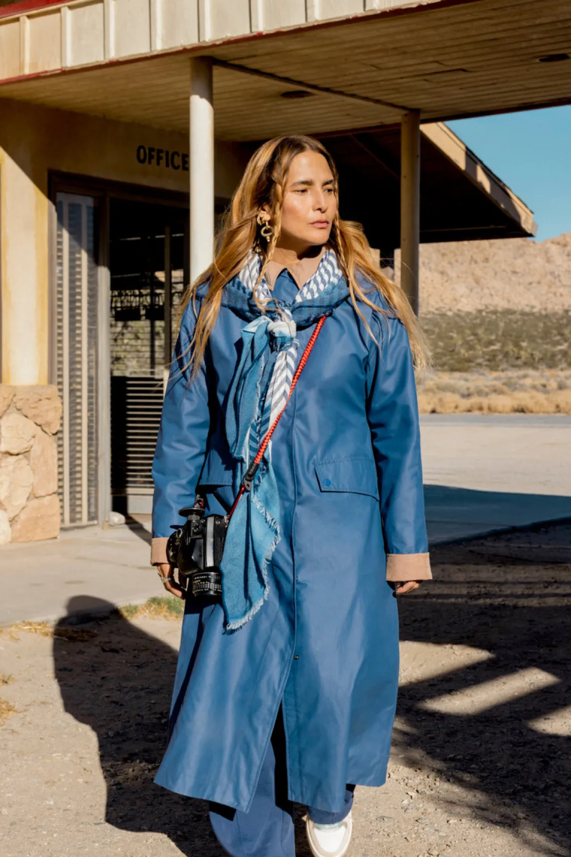 Cappotti>Woolrich Trench Waxed In Misto Cotone E Nylon Con Colletto A Punta Twilight Blue