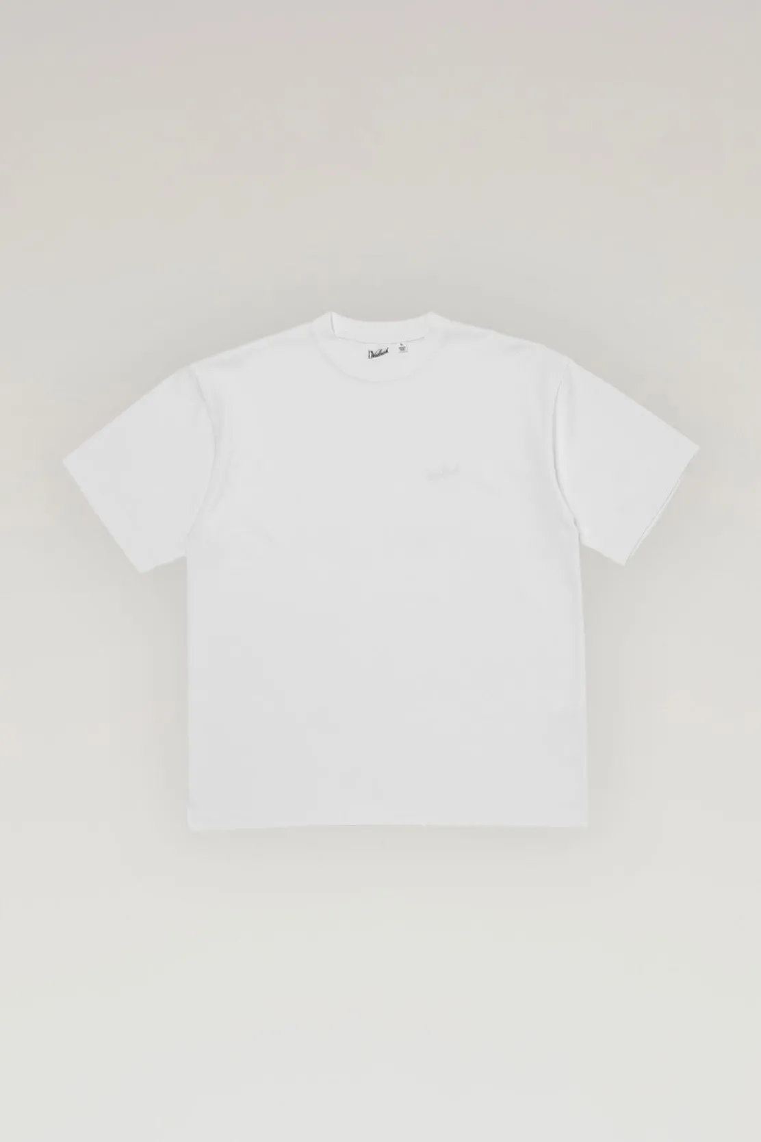 Outdoor Label Designed in Japan|T-shirt>Woolrich T-shirt In COOLMAX Con Logo Ricamato White