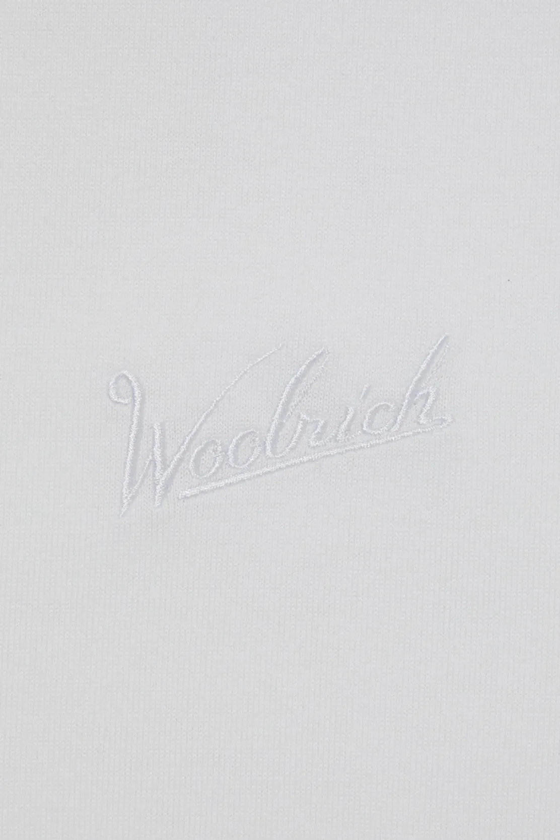 Outdoor Label Designed in Japan|T-shirt>Woolrich T-shirt In COOLMAX Con Logo Ricamato White