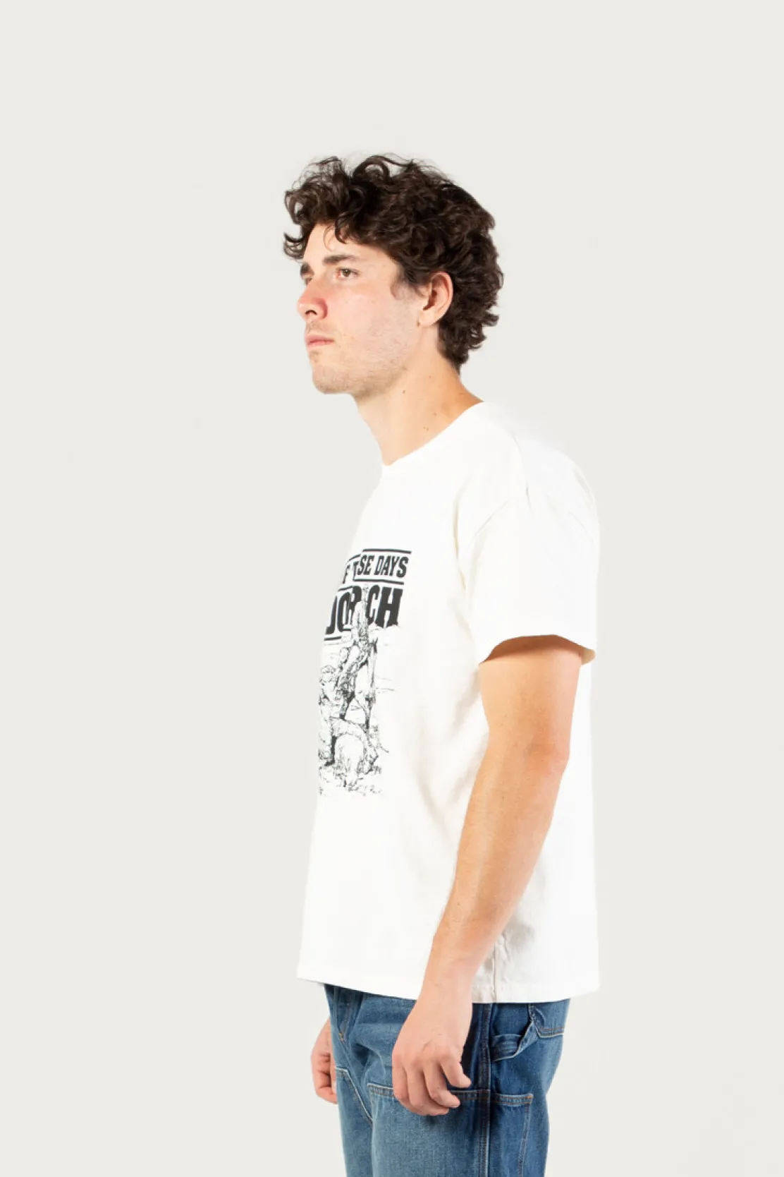 One Of These Days / Woolrich|T-shirt>Woolrich T-shirt In Puro Cotone - One Of These Days / Bone
