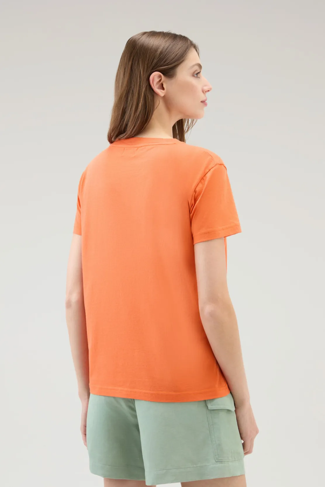 T-shirt e polo>Woolrich T-shirt In Puro Cotone Con Logo Ricamato Koi