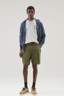 T-shirt>Woolrich T-shirt In Puro Cotone Con Taschino Light Grey Melange