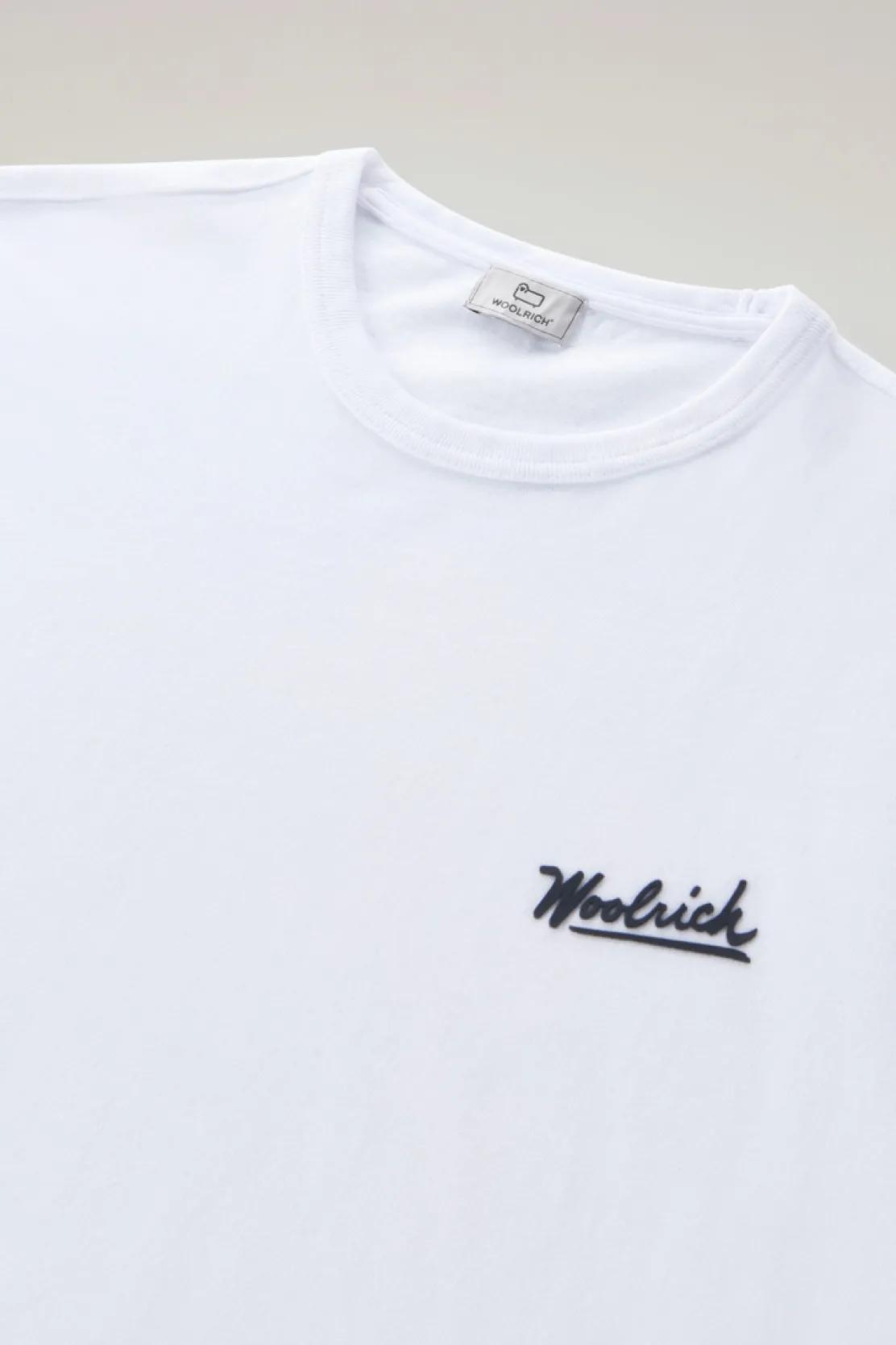 T-shirt>Woolrich T-shirt In Puro Cotone Con Grafica Western Sul Retro Bright White