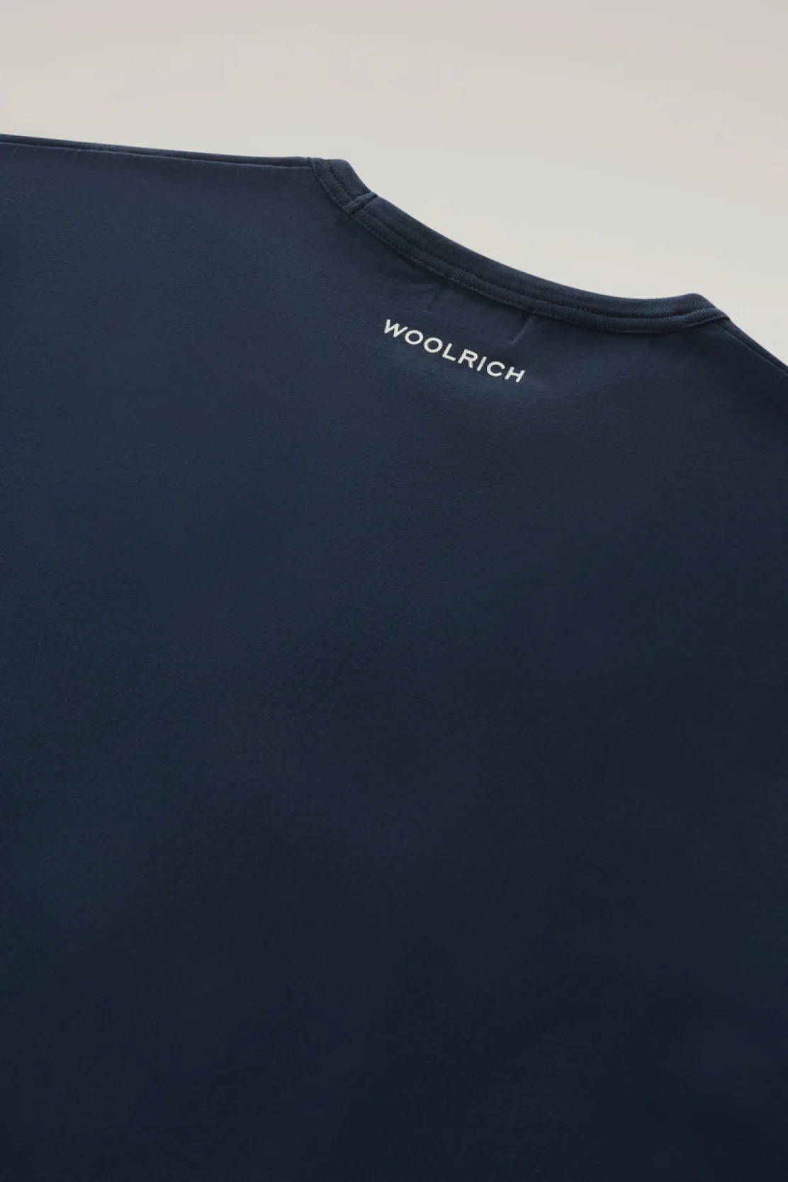 T-shirt>Woolrich T-shirt In Puro Cotone Con Stampa Nautica Melton Blue