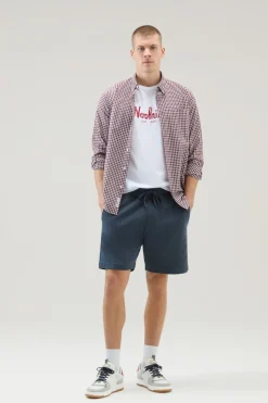 T-shirt>Woolrich T-shirt In Puro Cotone Con Ricamo Bright White