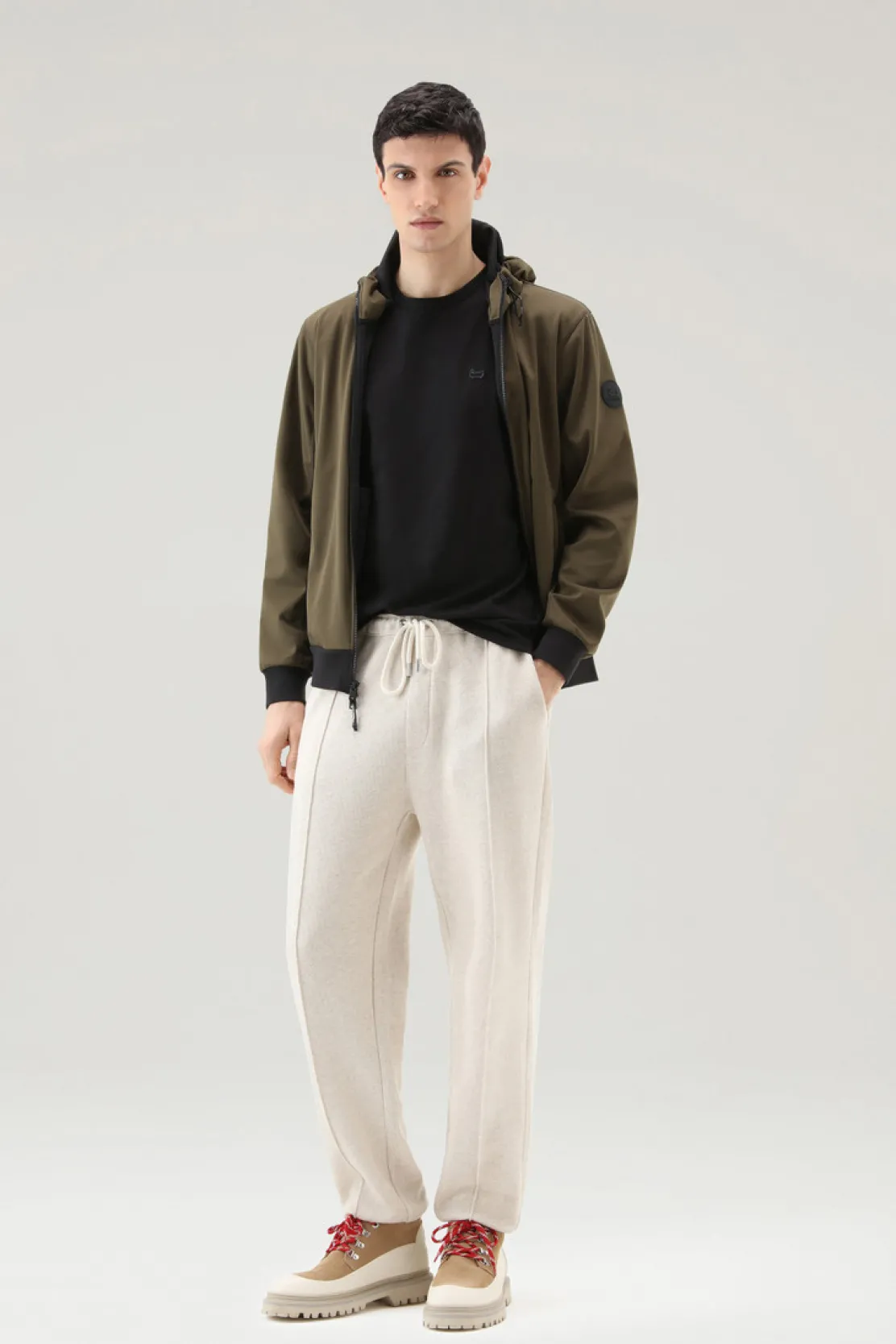 T-shirt>Woolrich T-shirt Sheep In Puro Cotone Black