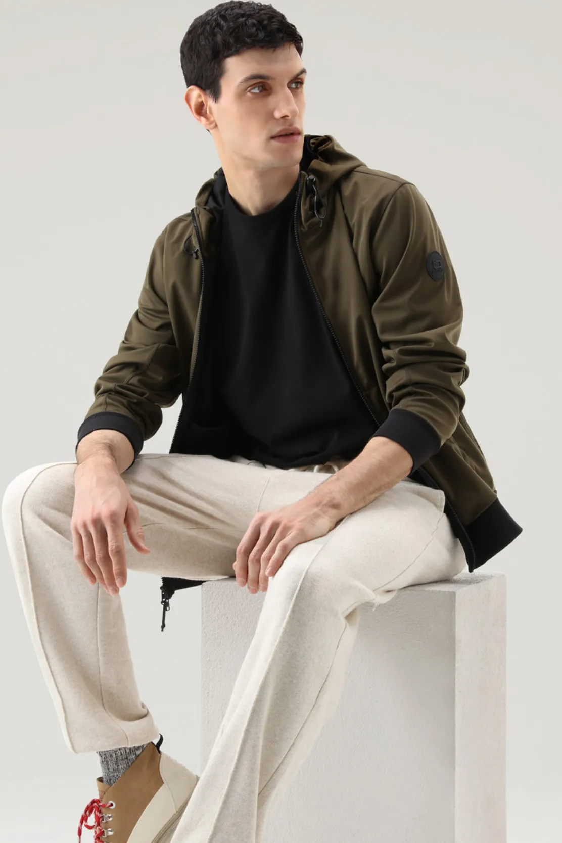 T-shirt>Woolrich T-shirt Sheep In Puro Cotone Black
