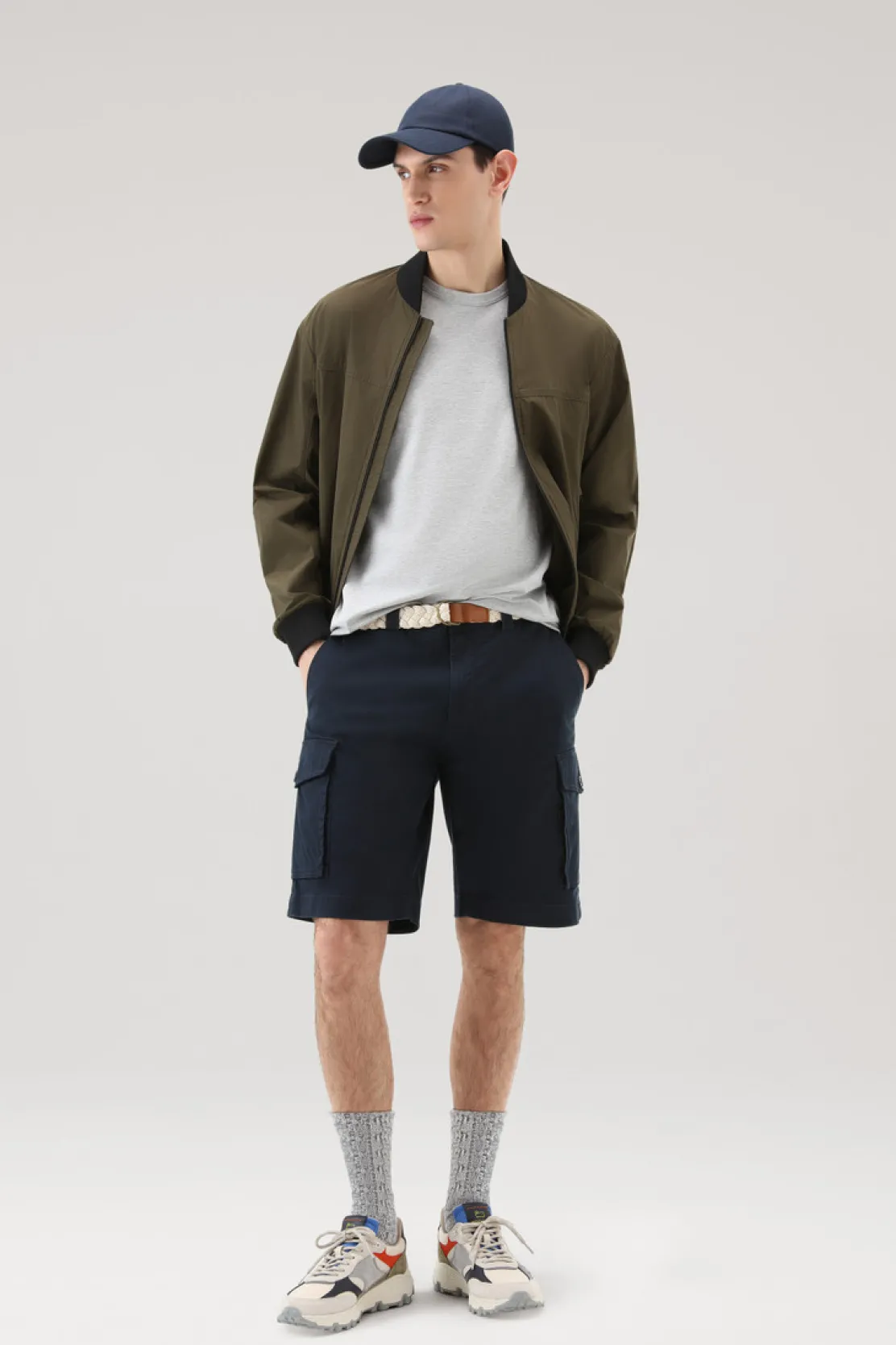 T-shirt>Woolrich T-shirt Sheep In Puro Cotone Light Grey Melange