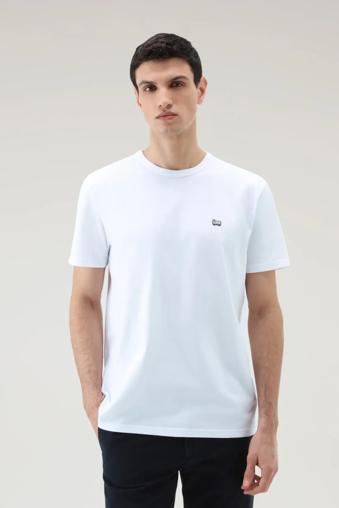 T-shirt>Woolrich T-shirt Sheep In Puro Cotone Bright White