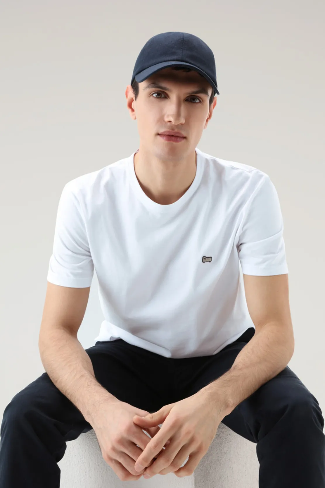 T-shirt>Woolrich T-shirt Sheep In Puro Cotone Bright White