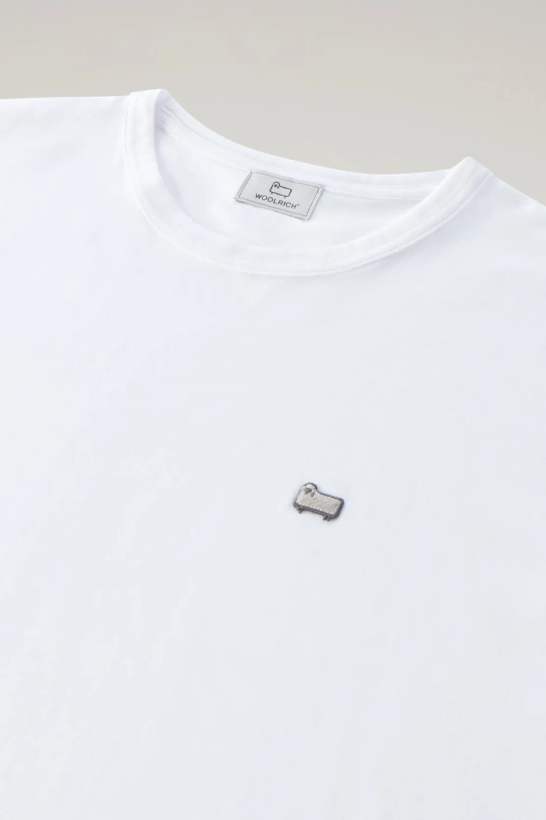 T-shirt>Woolrich T-shirt Sheep In Puro Cotone Bright White