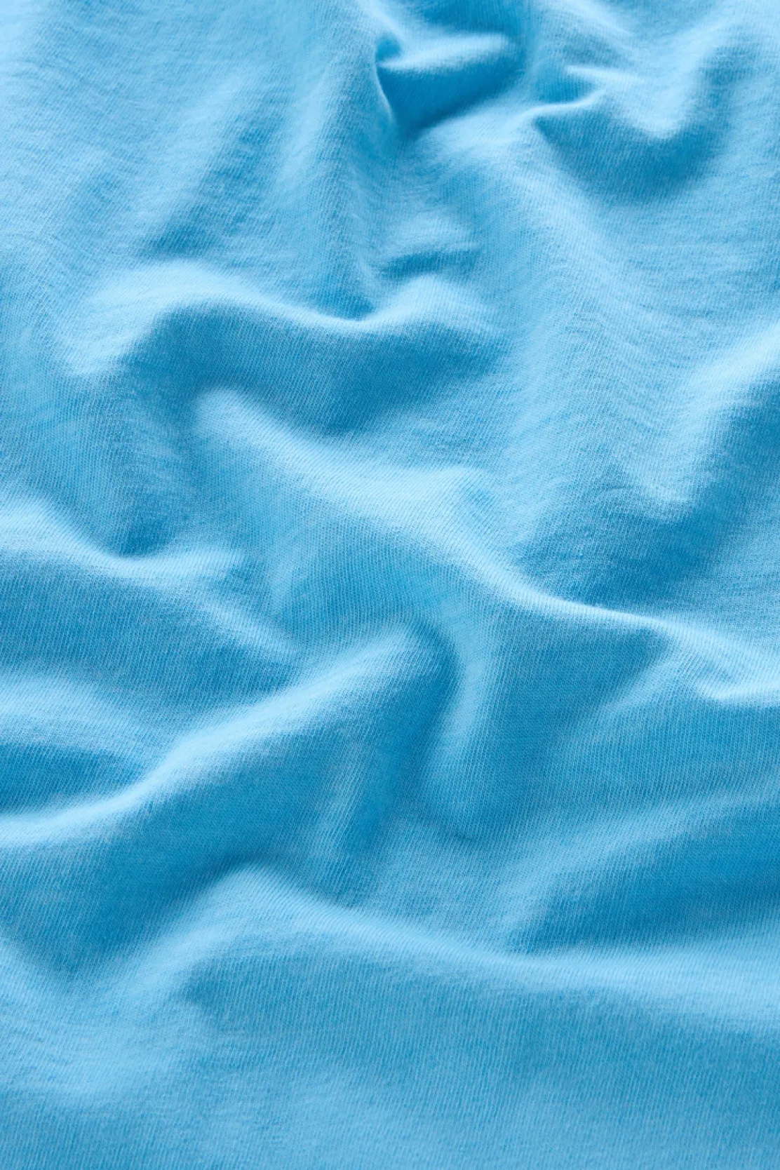T-shirt>Woolrich T-shirt Tinta In Capo In Puro Cotone Con Stampa Alaskan Blue