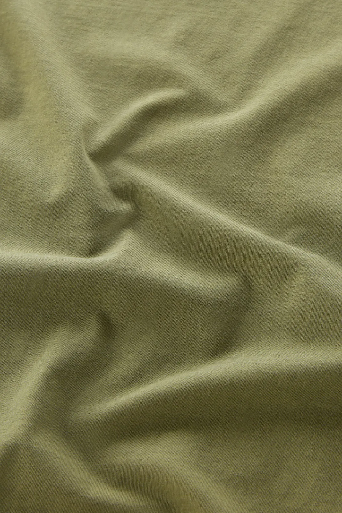 T-shirt>Woolrich T-shirt Tinta In Capo In Puro Cotone Lake Olive