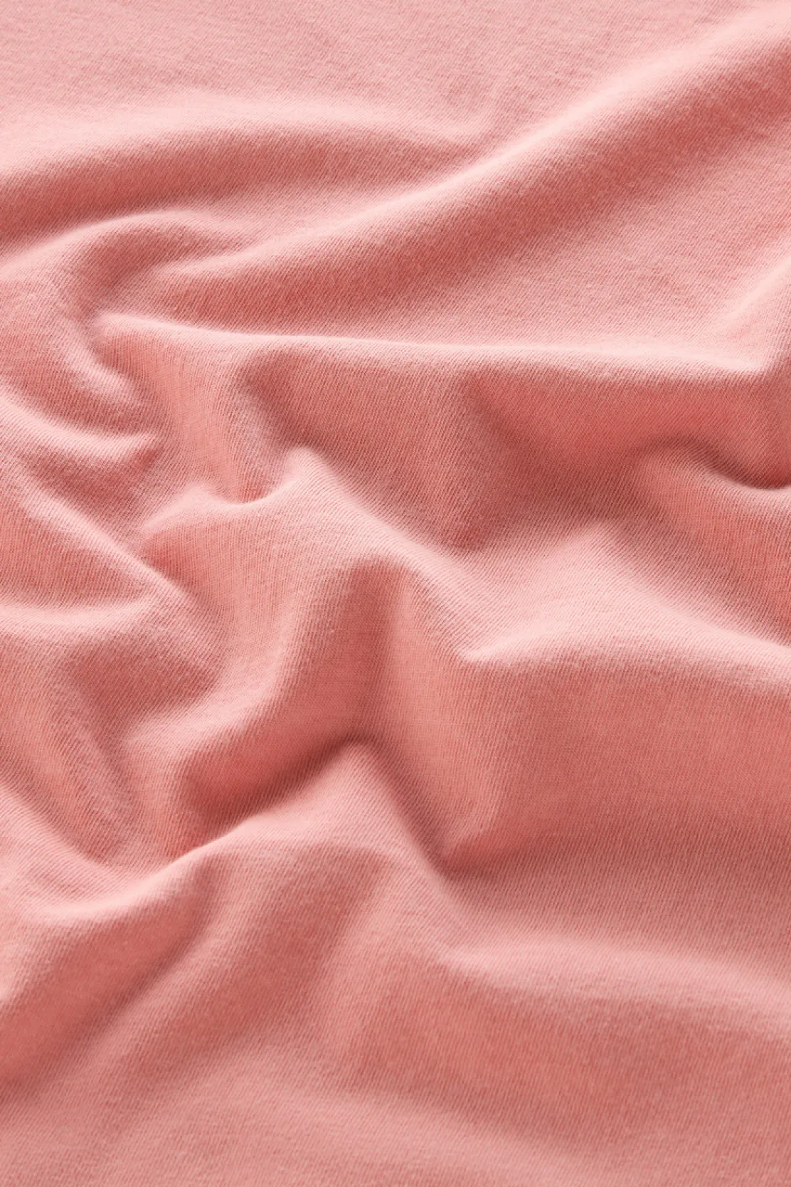 T-shirt>Woolrich T-shirt Tinta In Capo In Puro Cotone Con Stampa Coral Sand