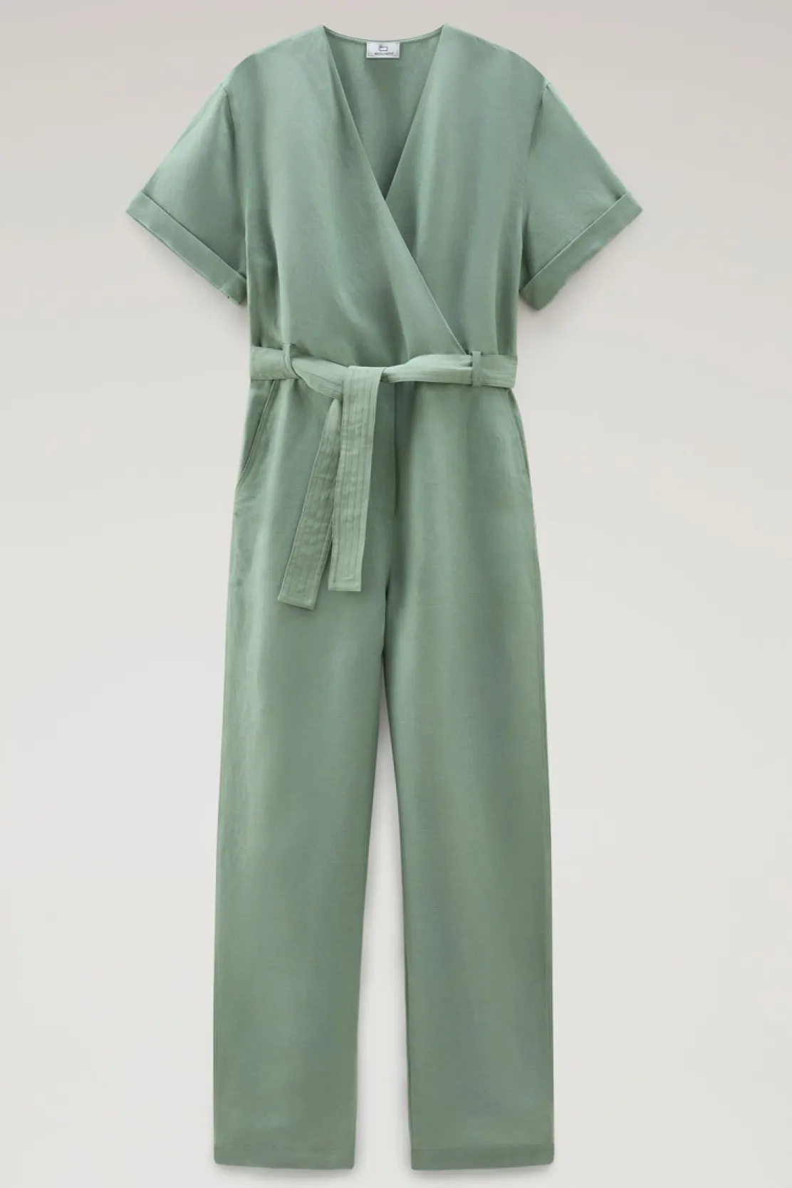 Vestiti e gonne>Woolrich Tuta In Misto Lino Sage