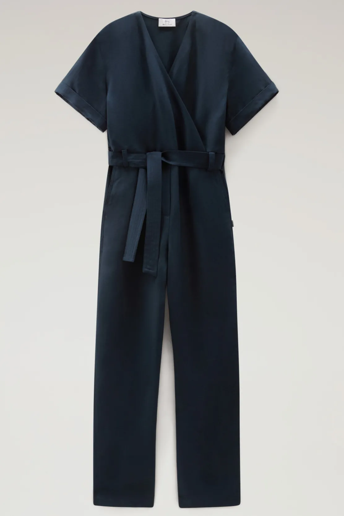 Vestiti e gonne>Woolrich Tuta In Misto Lino Melton Blue