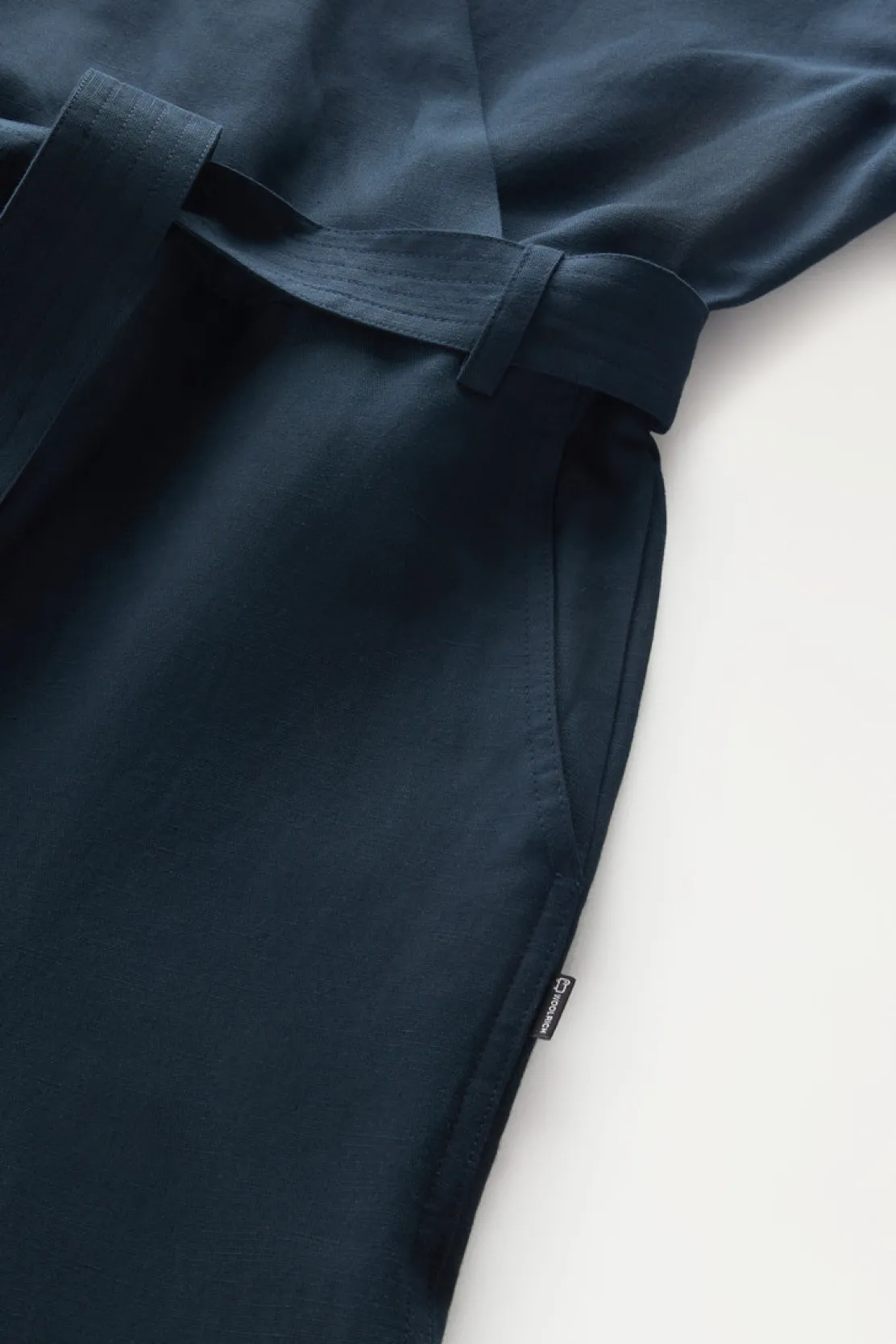 Vestiti e gonne>Woolrich Tuta In Misto Lino Melton Blue