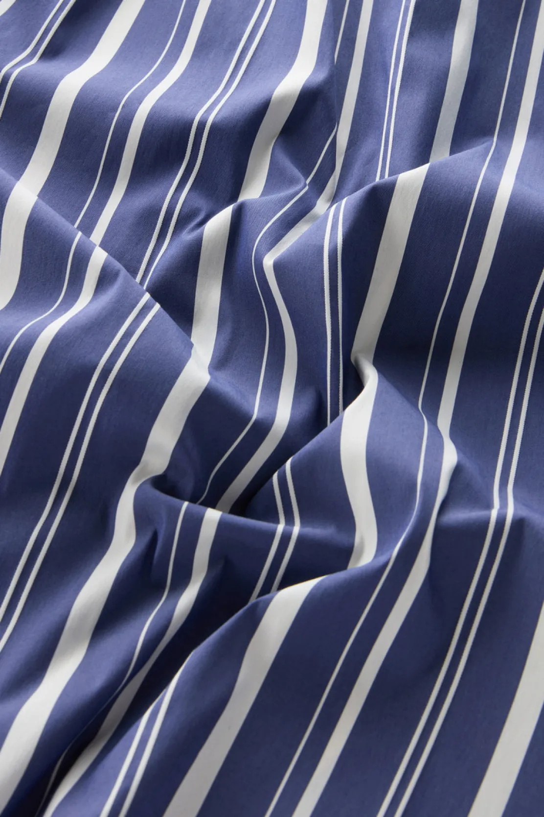 Vestiti e gonne>Woolrich Vestito A Righe In Popeline Di Misto Cotone Twilight Blue Stripe