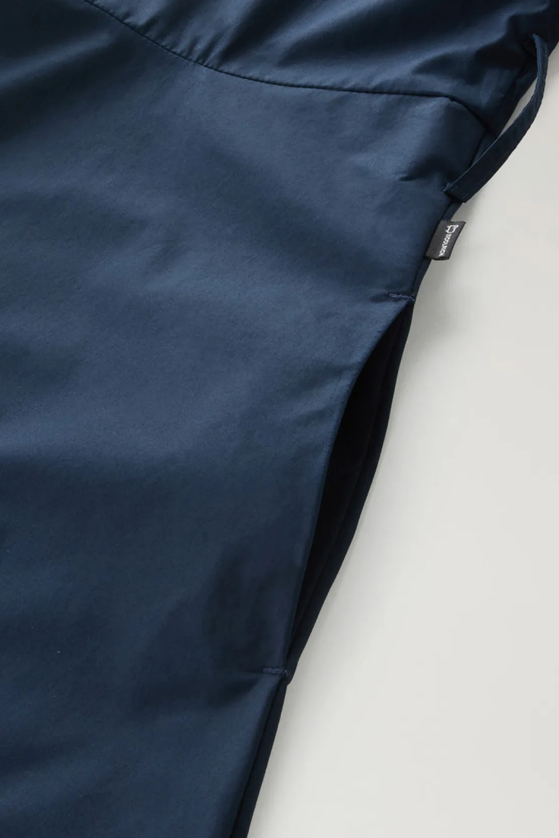 Vestiti e gonne>Woolrich Vestito Chemisier In Popeline Di Puro Cotone Melton Blue